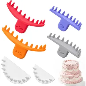 6 Pcs Cake Arch Guide Tool Cake Decoration Tools Swag Marker Tool Piping Guide Multiple Sizes Arc Ruler Convenient for Controlling Size and Position for Cakes Piping Beginners and Bakers