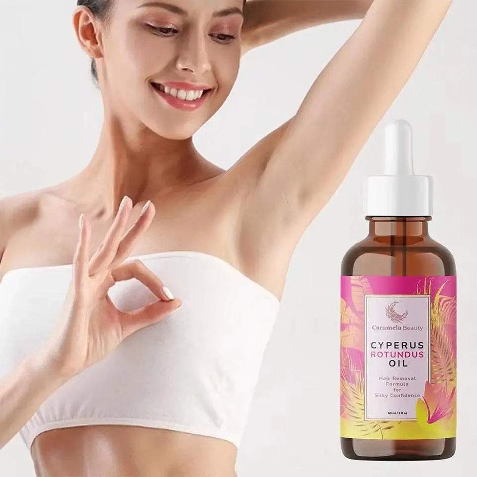 Cyperus Rotundus Oil for Hair Removal Smoothing Soothing Skin Care Moisturizes Armpit Leg Arm Hair Inhibitor Depilatory Oil