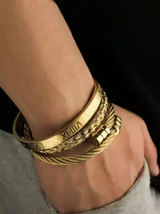 Cross Design Elegant Bangle for Women &Men, Stackable Bracelets, Couple Things,Bracelet Men, Stainless Steel Jewelry for Party,Daily Decor, Trendy Al-match & Exquisite Jewelry for Gift, for Fall, Maximalist Jewelry,Unisex Bracelet, Party Ready