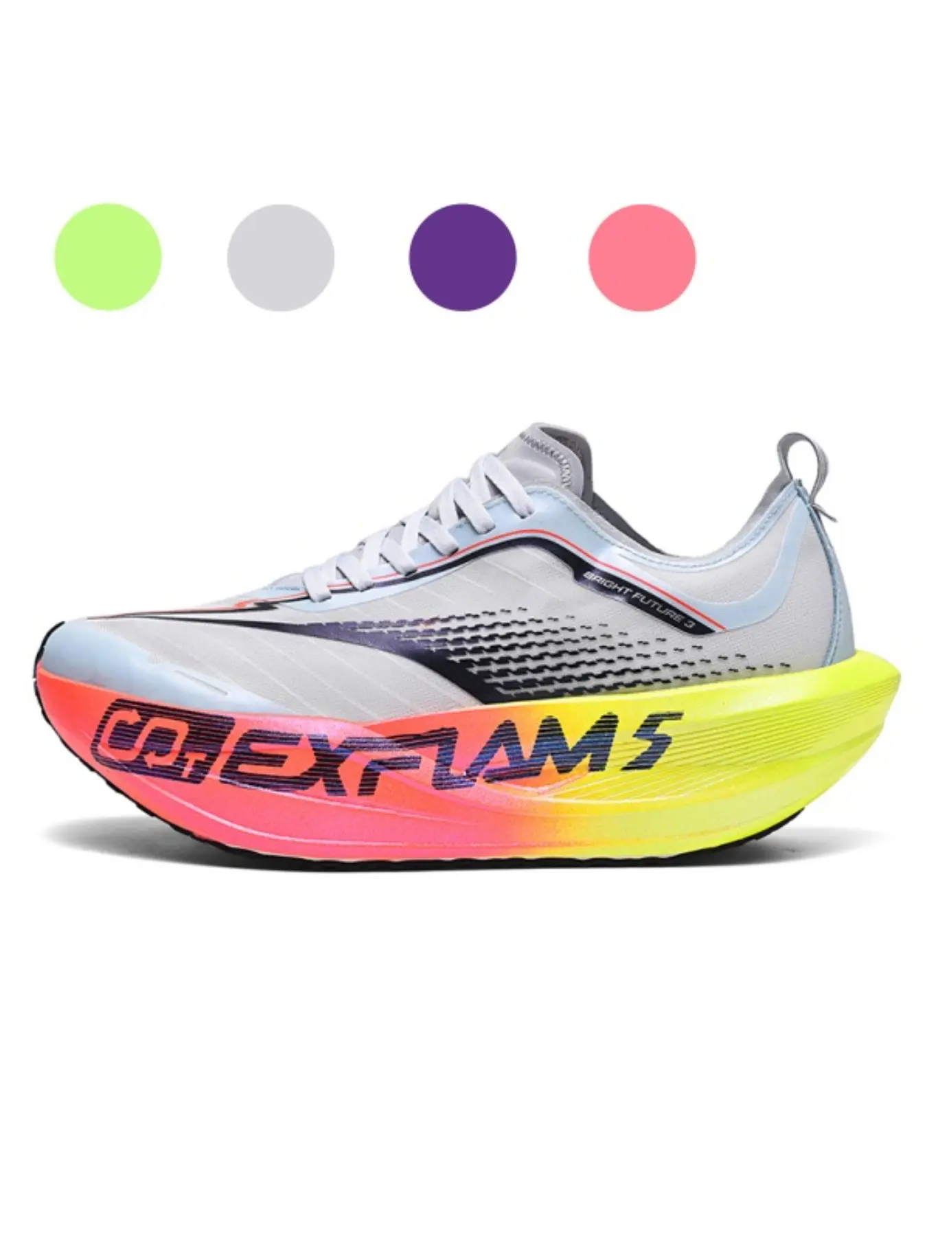 Unisex Racing Running Shoes, Thick Sole Anti-Slip Durable Professional Sports Sneakers, Sporty Style for All Seasons, Athletic Running Shoes