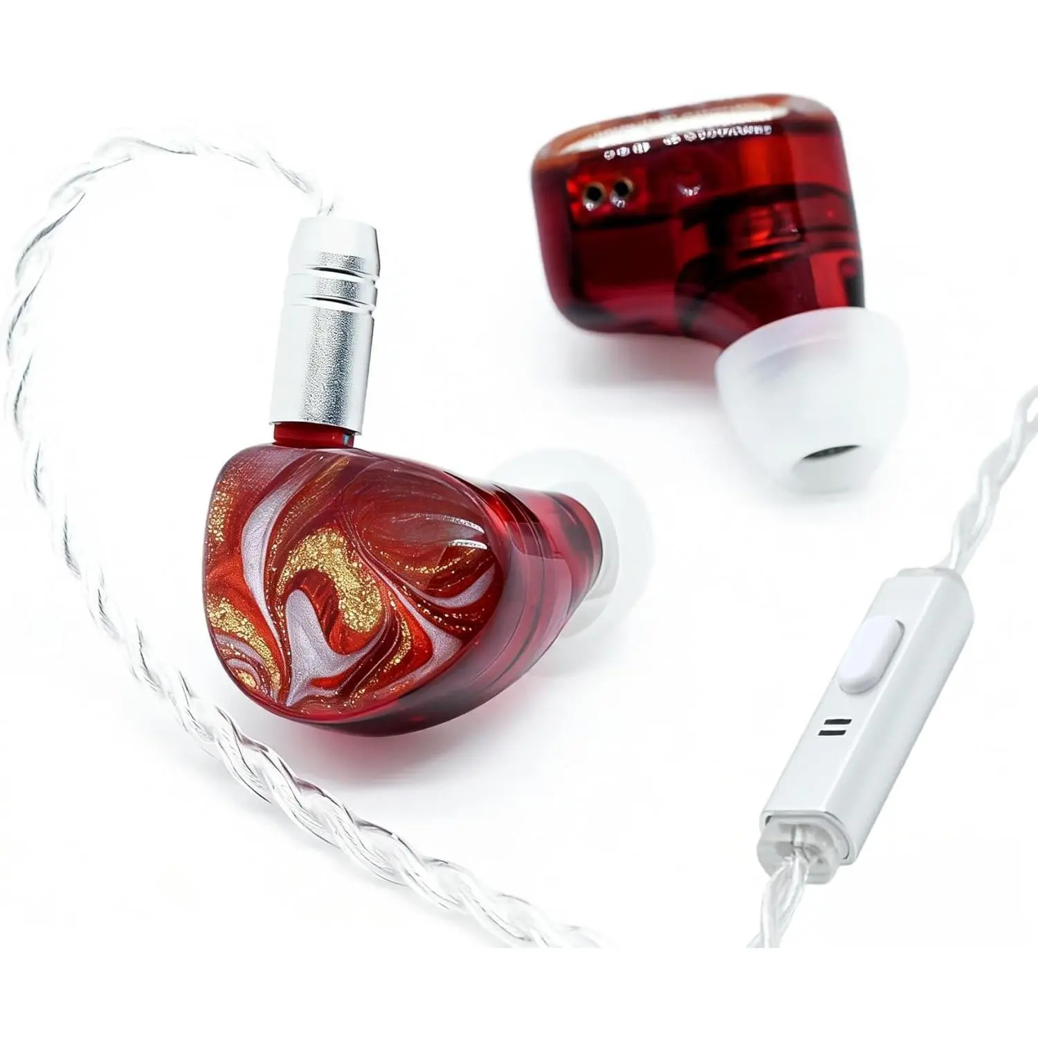 IEM in-Ear  with 10mm Single Dynamic Driver, Wired Gaming Headset with Microphone, Ideal for Musicians, Recording Studios &  (3.5mm with Microphone)