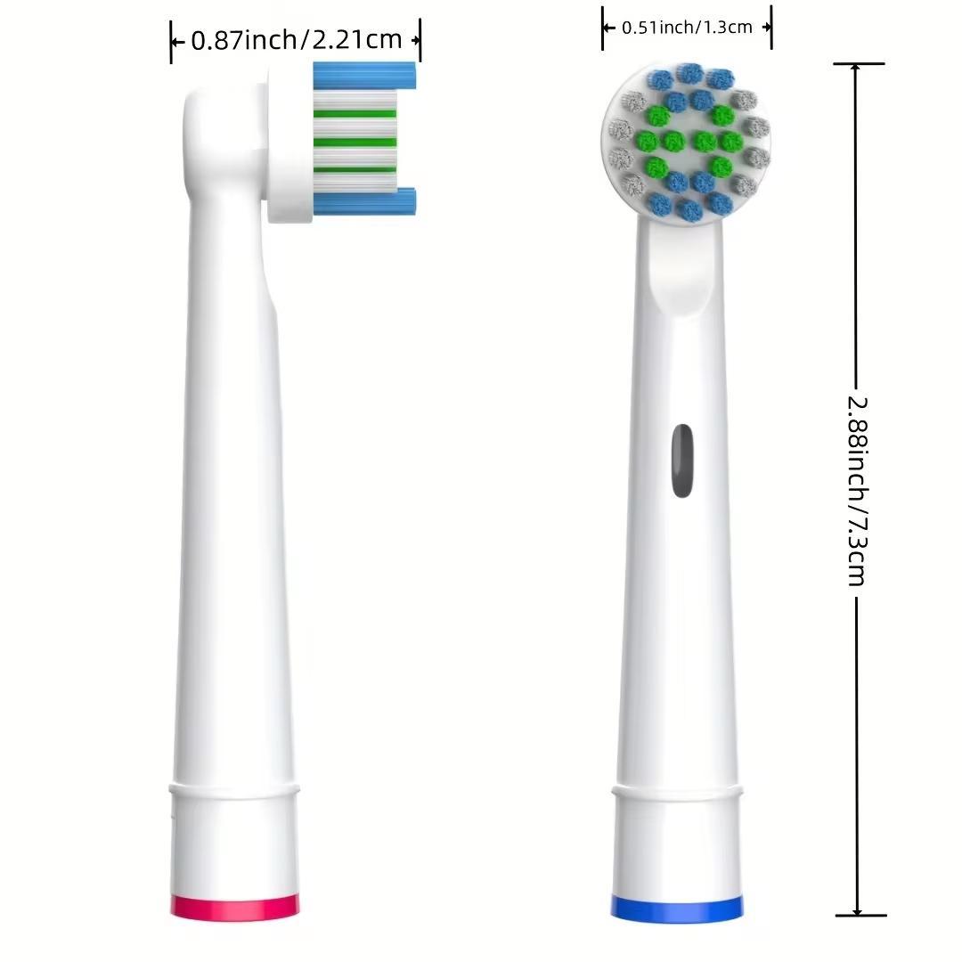 Electric Toothbrush Replacement Brush Heads, Multifunctional Toothbrush Heads, Household Appliance Parts for Oral-B Electric Toothbrush, Teeth Cleaning Tool, Replaceable Brush Heads