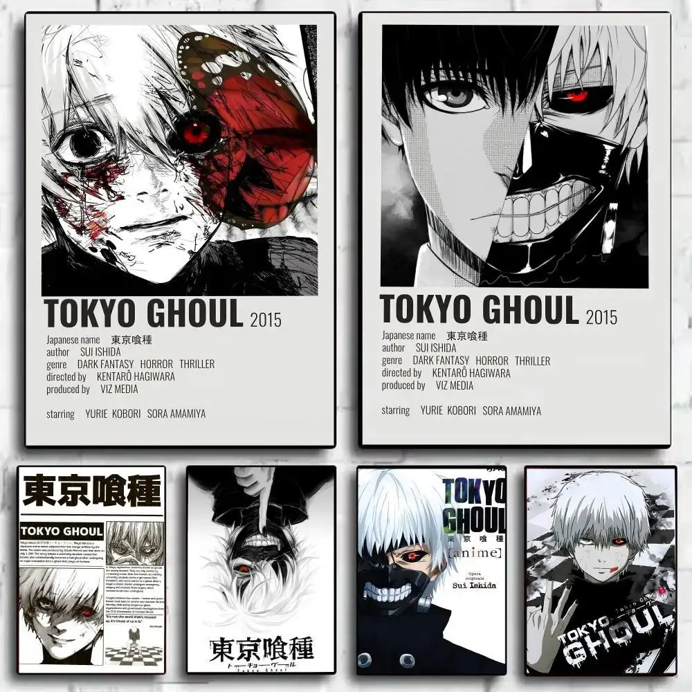 Classic Anime T Tokyo G Ghoul Magazine Poster Decoration Wall Art Mural Photos Printing Home Living Room Corridor Decoration