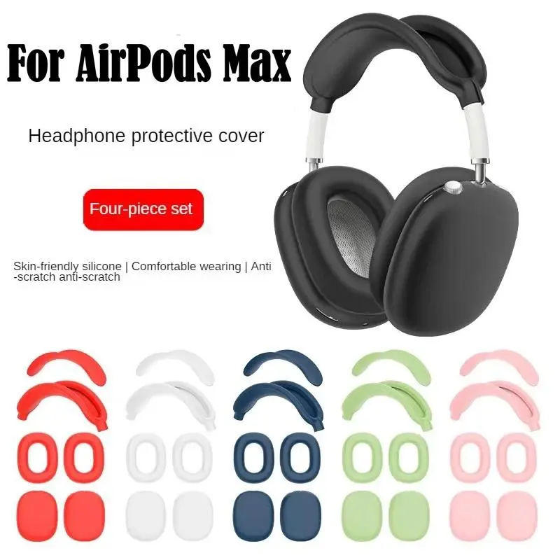 Soft Anti-Shockproof Headband Cover For AirPods Max Silicone Headphones Protective Case Replacement Cover Earphone Accessories Protection