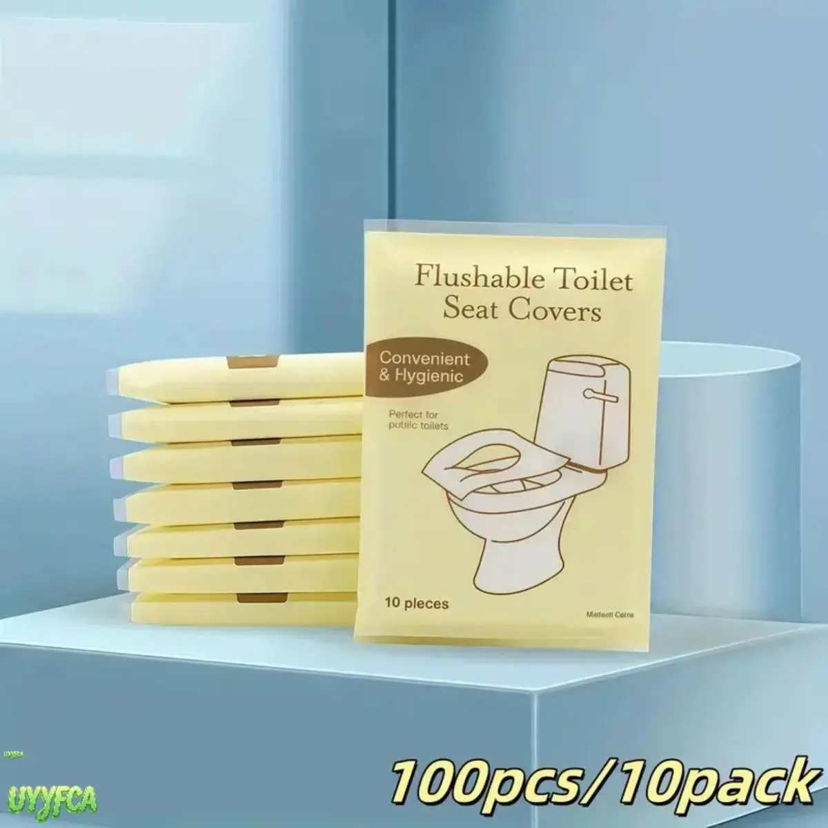 Universal Disposable Toilet Seat Covers 100 Count, Individually Wrapped Flushable Paper Liners, Splashproof & Portable for Travel, Public Restrooms, Pack, Dissolvable, 10 Pieces,back to school,back to school haul