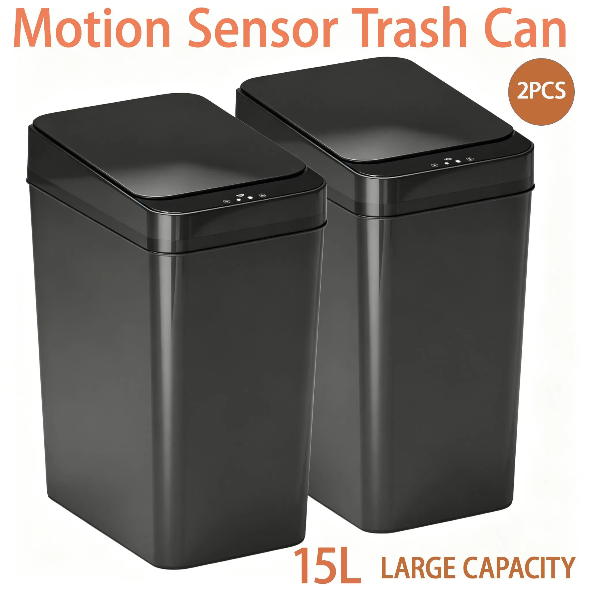 Nordic Simple Style Waterproof Smart Durable Trash Can with Lid - Space-Saving Eco-Friendly Multifunctional Waste Bin, Home & Office Home Supplies Gadget