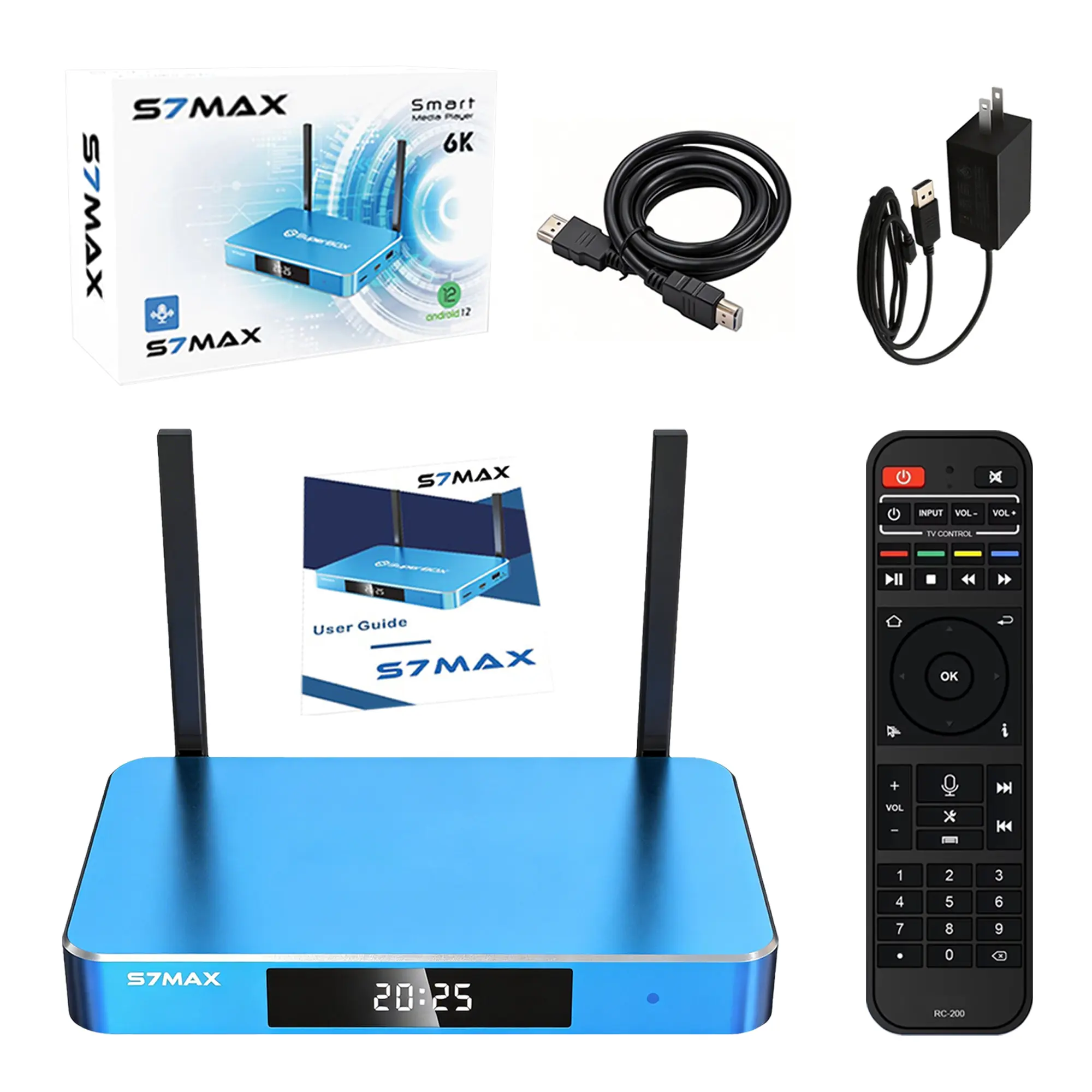 S7 MAX 6K HD Android Box for Home Entertainment