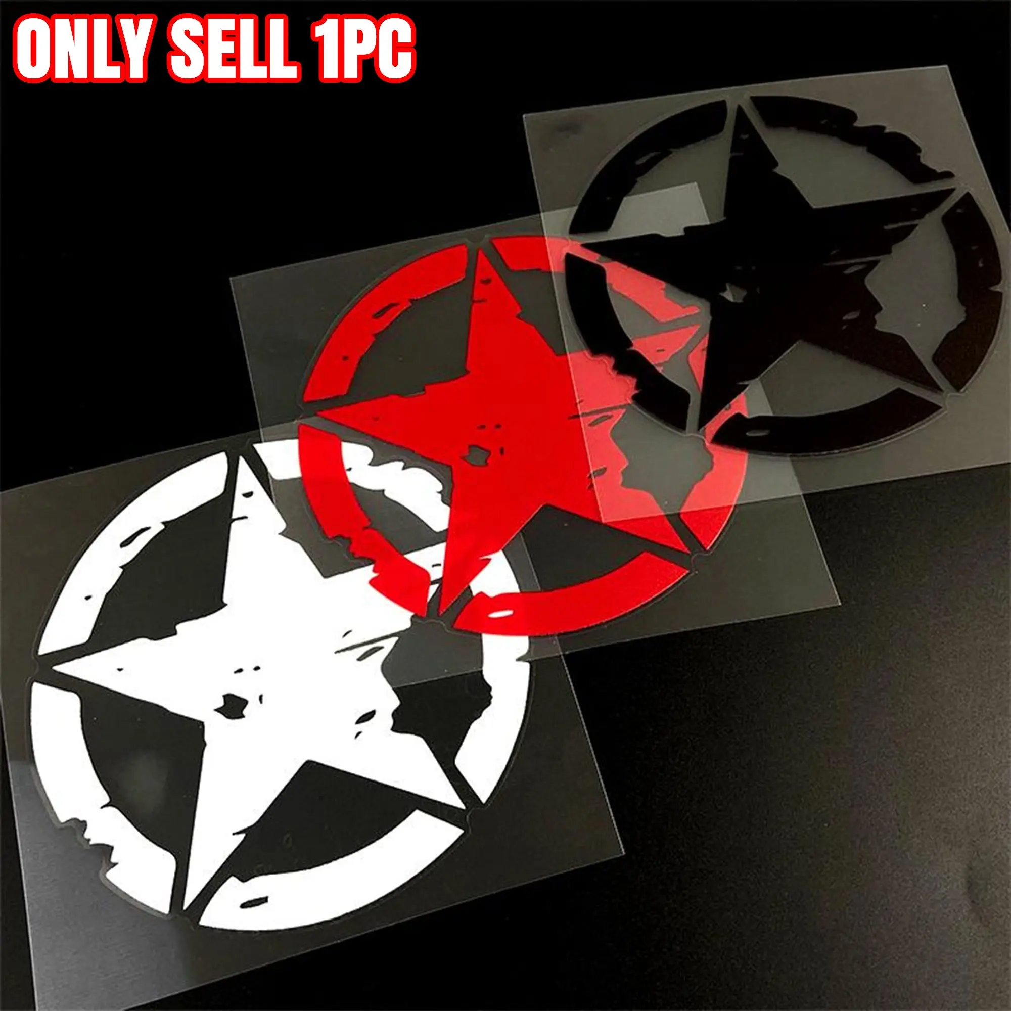Star Pattern Car Sticker, Sticker for cars, Waterproof Vinyl Decal for Auto Windows, Bumpers, Motorcycle Fuel Tanks, Scooters, Automotive Decoration Accessories