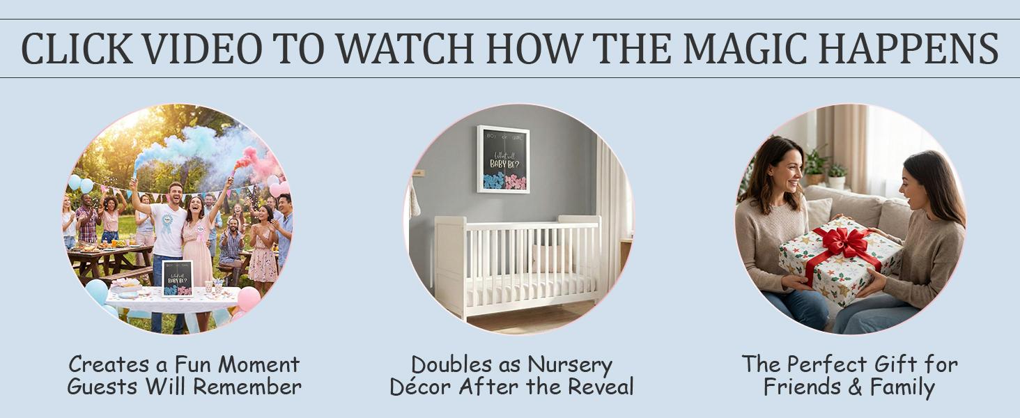 Gender Reveal Decorations for Party – Wooden Voting Board Game Keepsake, Baby Shower Gender Reveal Game, Guest Book Alternative, Cast Your Vote Boy or Girl, Gender Reveal Party Games for Guests