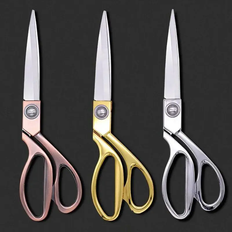 Professional sewing scissors Tailor fabric needle thread leather scissors Metal Shears Stainless steel sharp not hurt hands