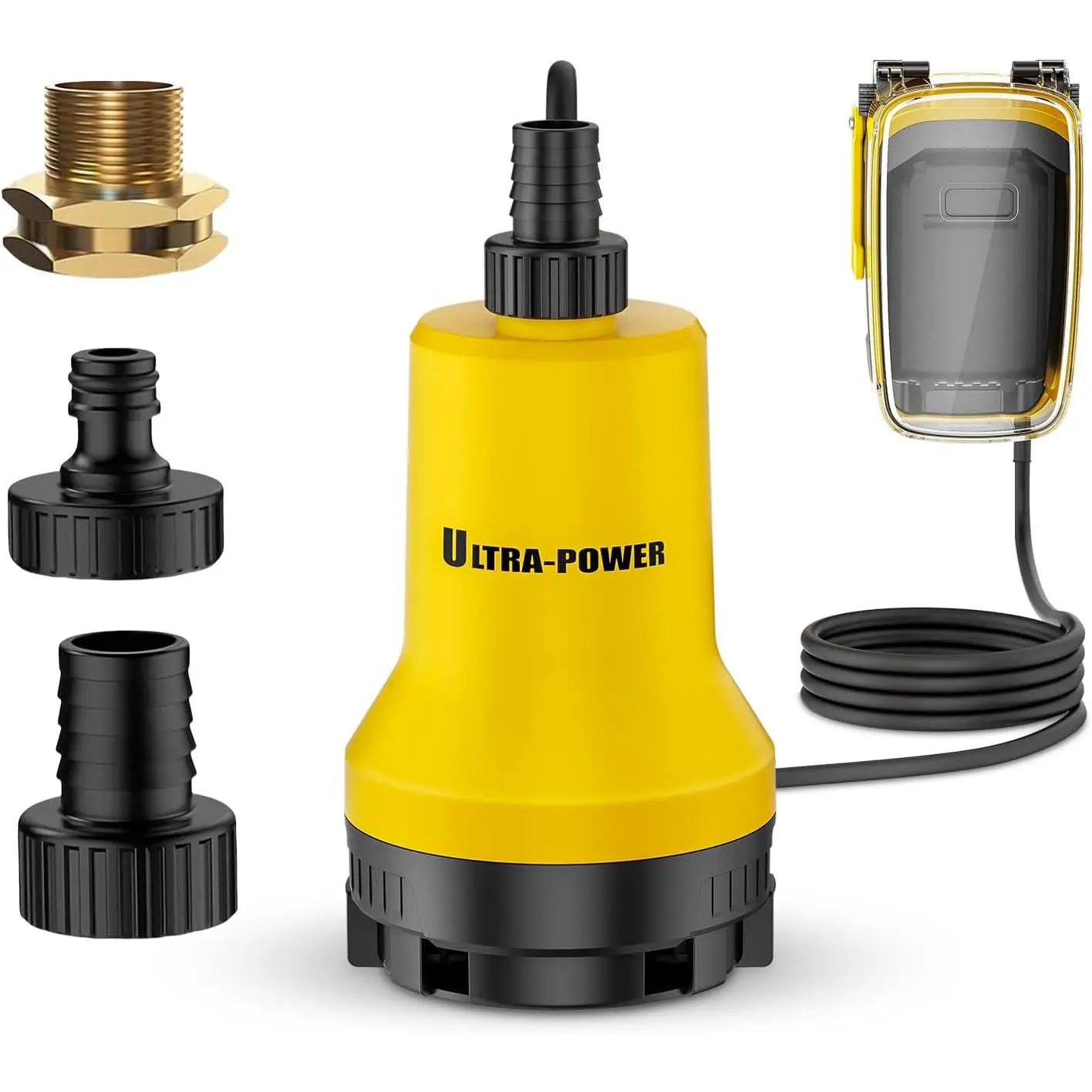 20V MAX Cordless Submersible Water Pump (Bare Tool) - 17 GPM High Flow Sump Pump for Rapid Drainage of Pool/Hot Tub, Basement Garden Utility Operations