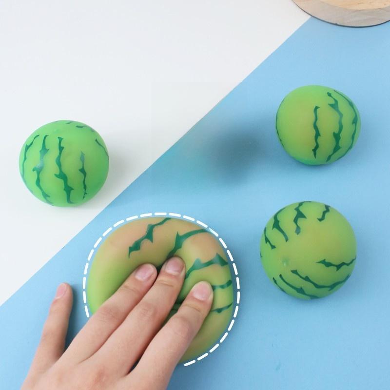 Color Changing Watermelon Squishy Toy, Realistic Fruit Stress Relief Fidget