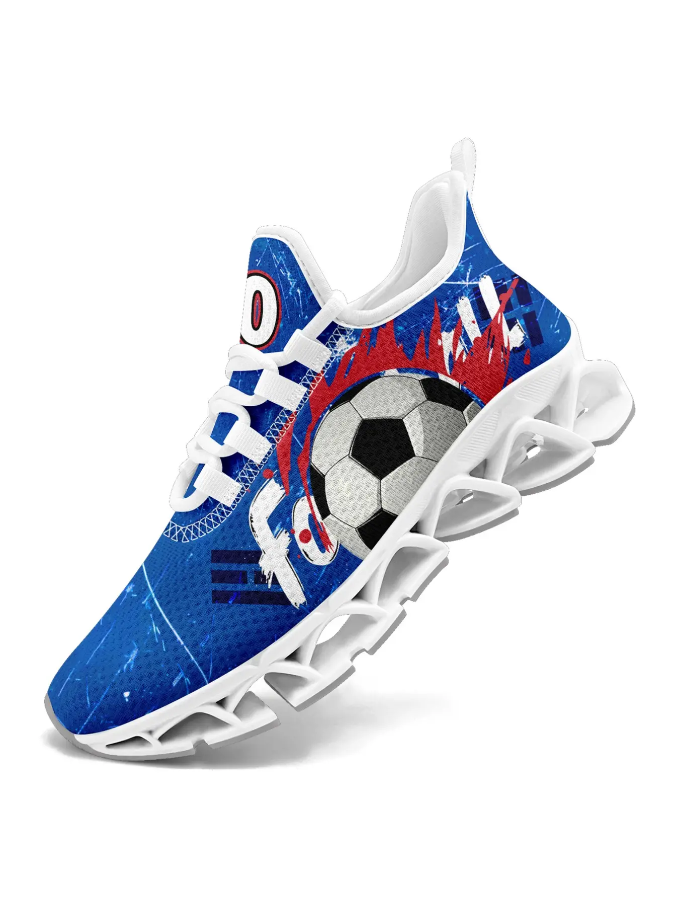 Shoes For Men, Patriotic Korea Soccer & KOREA Pattern Lace-Up Low Top Casual Shoes,  Lightweight Sports Shoes, Comfortable Tennis, Running & Walking Sneakers, Breathable Plus Size