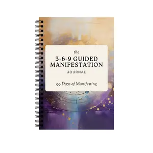 Guided Manifestation Coil Notebook Based on the 3-6-9 Rule, Ideal for Personal Development and Journaling, Perfect for Mindfulness Practices