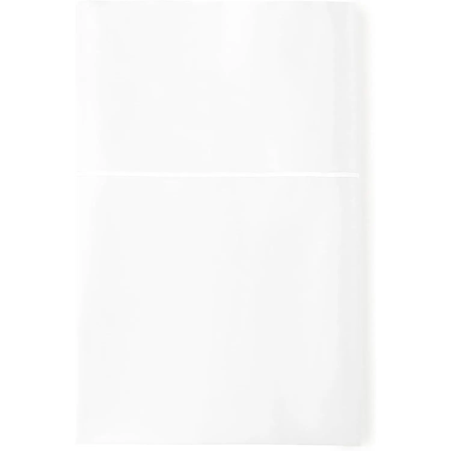 Certified Organic Twin Flat Sheet Only - 100% Organic Cotton Top Sheet with Luxurious Soft and Breathable 300 Thread Count Sateen Weave Finish - GOTS & Fairtrade Certified (White, Twin)