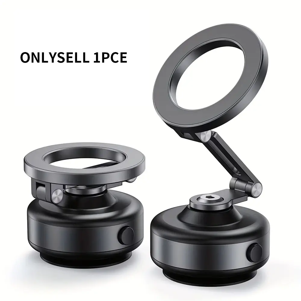 360° Adjustable Electric Vacuum Magnetic Suction Cup Phone Holder, Hands-free Magnetic Cell Phone Holder for Car/Gym/Mirror/Smooth Surface, Cellphone Car Mount, Rearview Mirror Phone Holder, Magnetic Phone Holders, Secure Smartphone Mount