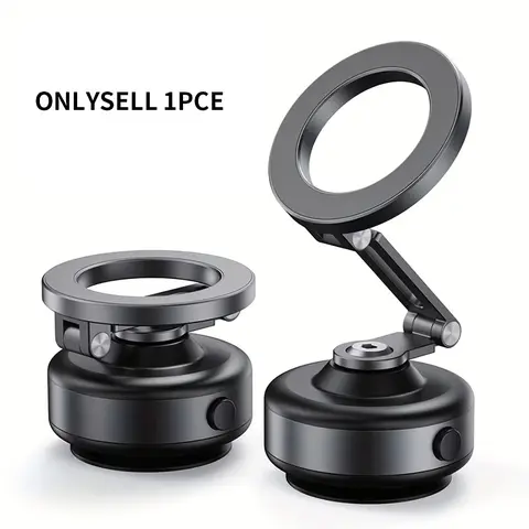 360° Adjustable Electric Vacuum Magnetic Suction Cup Phone Holder, Hands-free Magnetic Cell Phone Holder for Car/Gym/Mirror/Smooth Surface, Cellphone Car Mount, Rearview Mirror Phone Holder, Magnetic Phone Holders, Secure Smartphone Mount