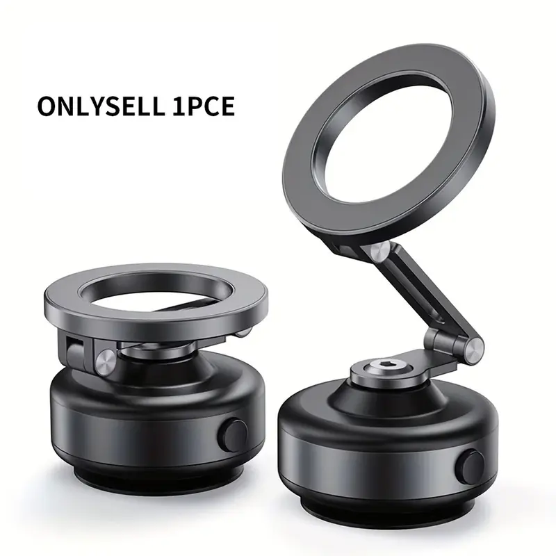 360° Adjustable Electric Vacuum Magnetic Suction Cup Phone Holder, Hands-free Magnetic Cell Phone Holder for Car/Gym/Mirror/Smooth Surface, Cellphone Car Mount, Rearview Mirror Phone Holder, Magnetic Phone Holders, Secure Smartphone Mount