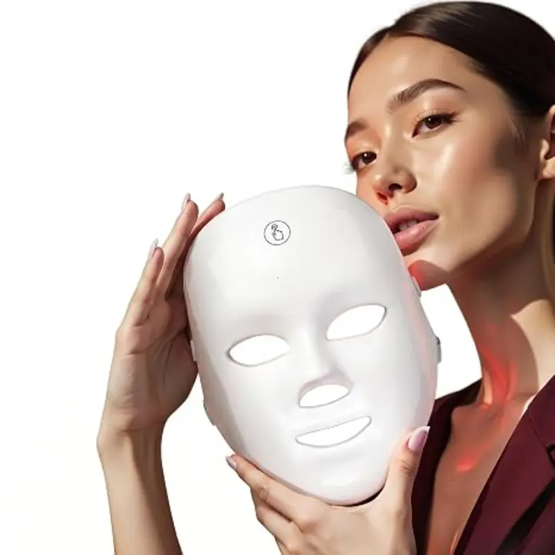 USB Rechargeable Multispectral Facial Mask, Portable Home Face Care Device, Wearable Light Therapy Skincare Tool, Daily Relaxing Beauty Mask