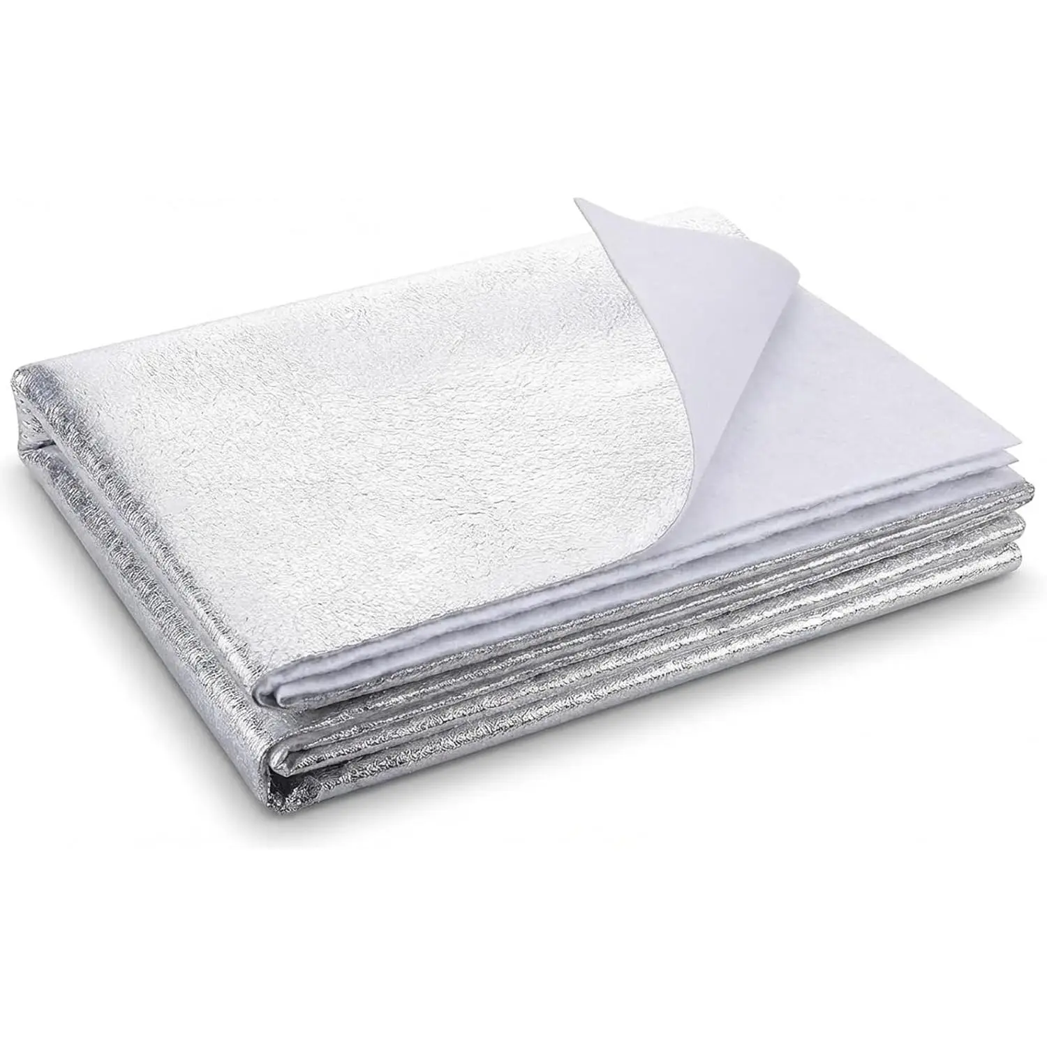 Heat Resistant Batting for Potholders - 45" x 2 Yards Thermal Insulated Fabric - Reflective Aluminized Quilting Batting for DIY Kitchen Crafts, Oven Mitts, Hot Pads - Easy Cut Material