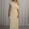 【Black Friday】Women's One Shoulder Dress, Elegant Solid Color Dress for Party Club Dating Wear, Ladies Summer Clothes