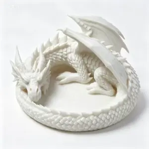 3D Printed Dragon Guardian Jewelry Tray, Dragon Head Desktop Organizer, Home Decor Ornament, Jewelry Storage Holder, Unique Gift Idea