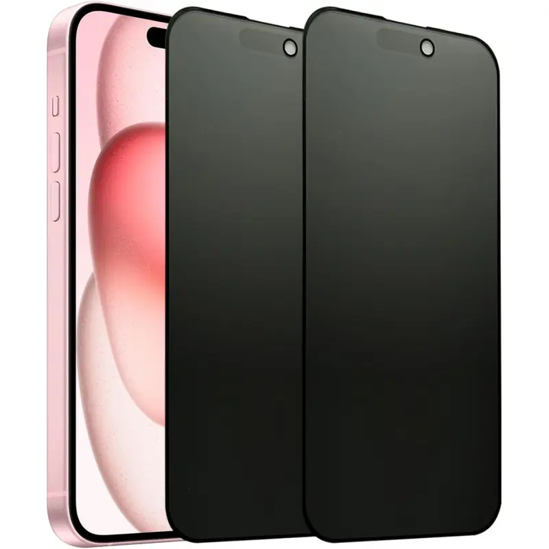 Privacy Screen Protector for iPhone 17, 16, 15, 14, 13 Pro Max Plus Air, Tempered Glass Film with Anti-Spy, Anti-Glare, Eye Protection, Scratch Resistance, Full Coverage, Smooth Sensitive Touch, Eye Care