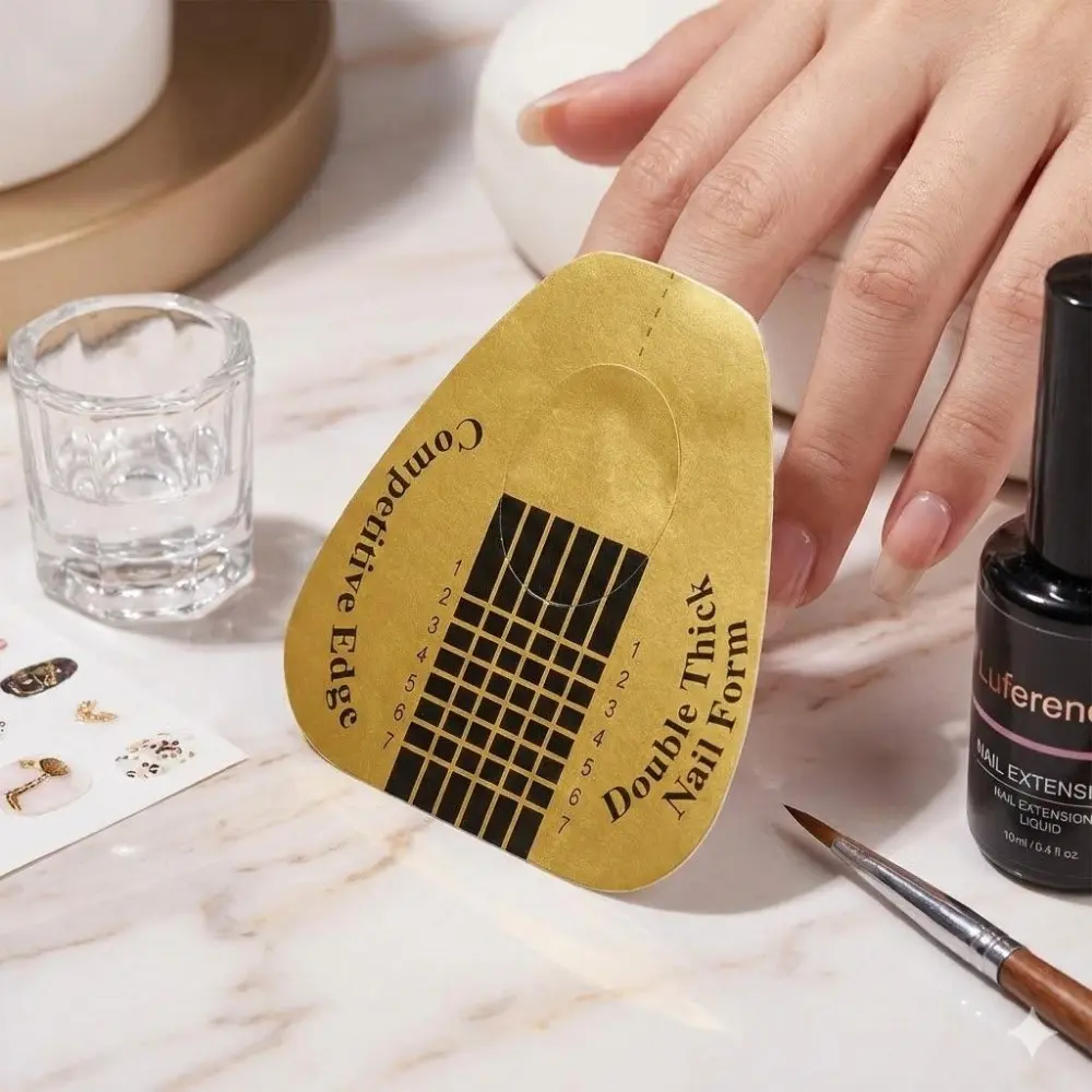 Black Bee Nail Sculpting Guide Stickers: Acrylic UV Gel Extension Templates with Bee Pattern Details for Enhanced 3D Nail Art. Precision Contouring Tools for Beginners to Pros, Boosting Nail Extension Shape & Design.
