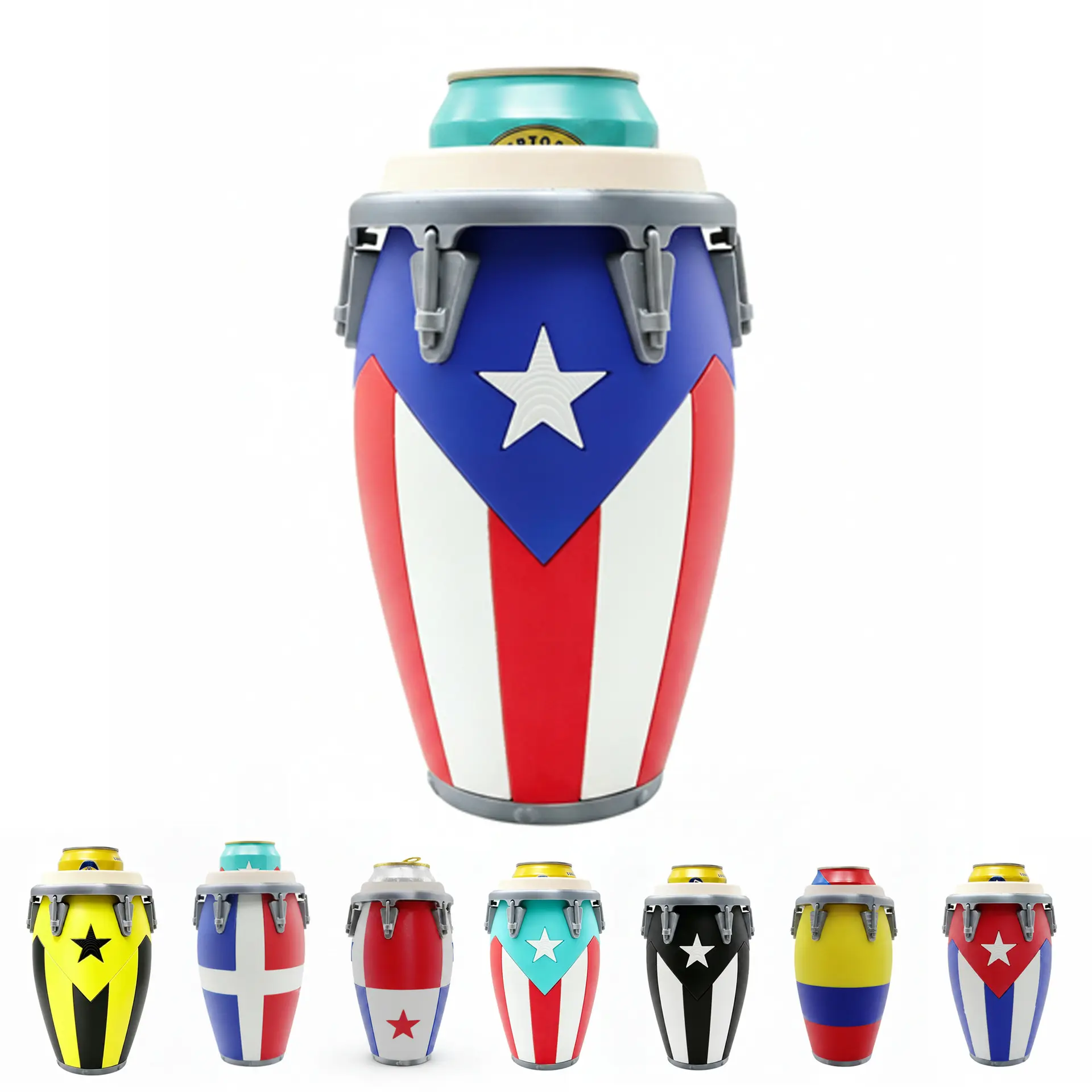 Conga-Style Can Holder, Conga Drum Can Holder, Conga Dance Style Cup Holder