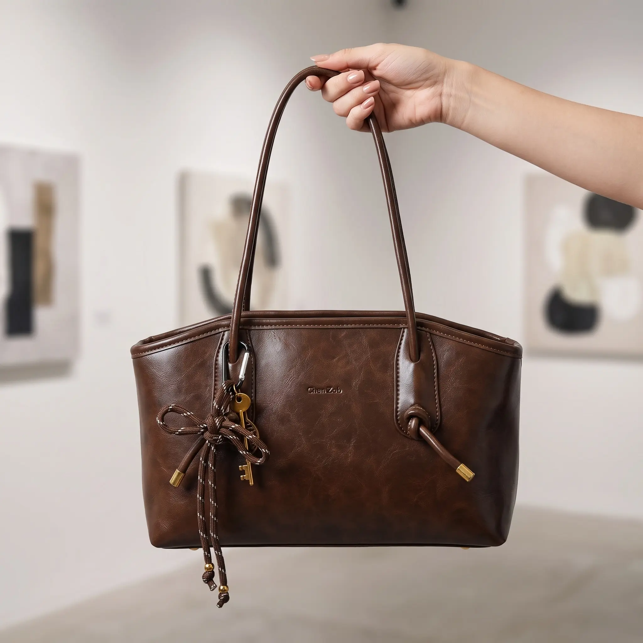 26 Women's Elegant Solid Color Shoulder Bag, Fashionable Large Capacity Crossbody Bag for Daily Used, Casual Trendy Versatile High-quality Daily Commuting Bag, Fashionable Unique Bags