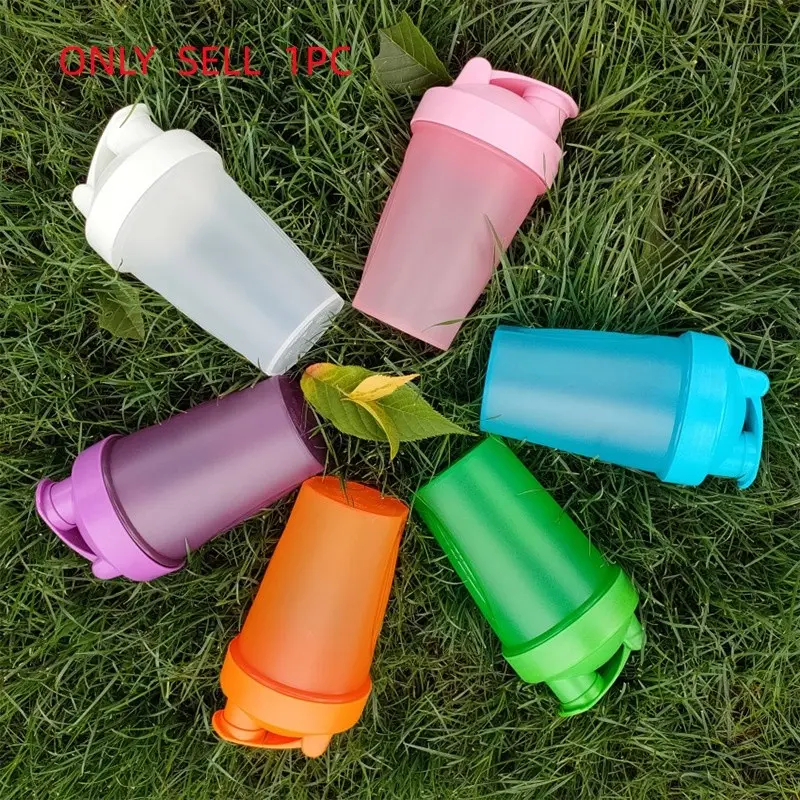 Shake Cup for Outdoor Sports, Protein Shaker Bottle, Drink Shaker, Sports Drinking Bottle, Protein Powder Blender, Large Capacity Plastic Bottle, 400ML, Stirring Feature, Model Gh003