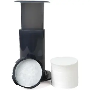 500-Count Replacement Paper Filters - Round Disposable Coffee Filters Paper Compatible with Aeropress Coffee Makers for Brewing Tea and Coffee