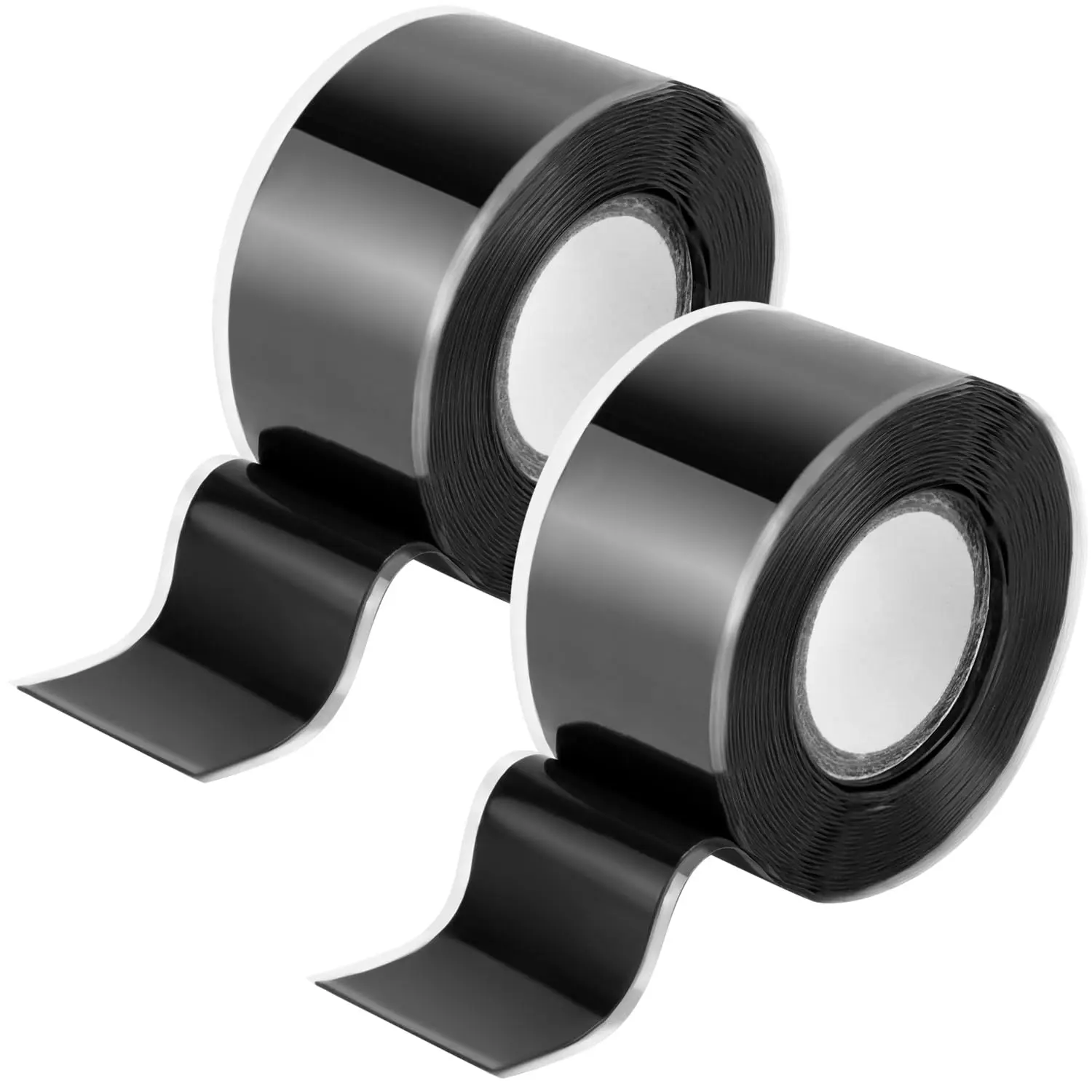 Self-Fusing  Tape - Leak Repair and Anti-Skid, 1 Inch x 10  Each, 2 Rolls High Friction Handle Tape, -76°F to 500°F