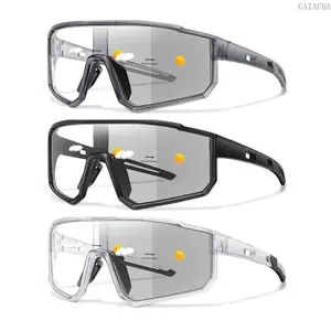 3 Pack Photochromic Cycling Sunglasses for Men Women, Classic Windproof UV Protection Sports Eyewear for Outdoor Fishing Baseball Running Hiking Daily Use