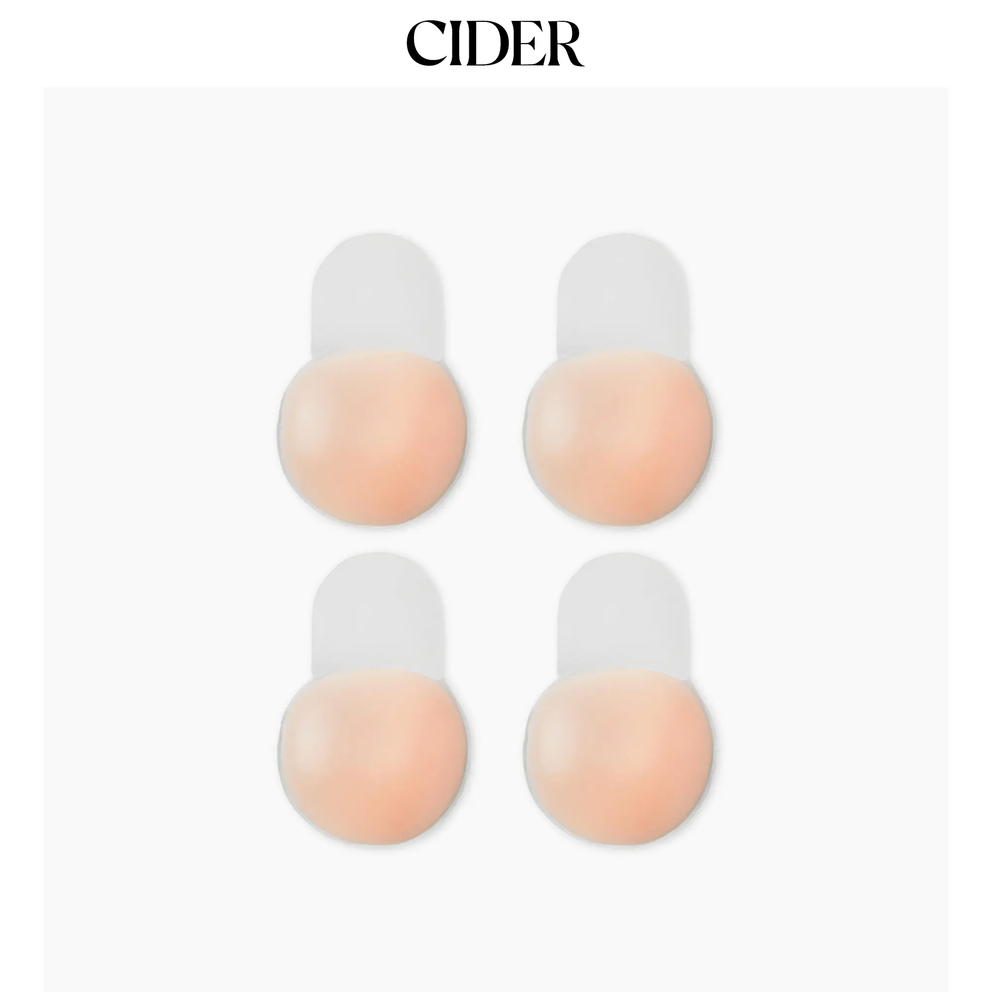 Cider 2 PAIRS REUSABLE ADHESIVE PUSH UP NIPPLE COVER Sticky Bra Pads