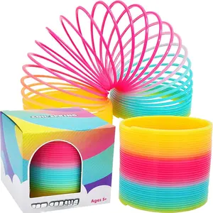 The Company Plastic Multicolor Coil Spring, Goody Bag Fillers, Party Favor  Kids, 3" Inches (80mm) (Single)