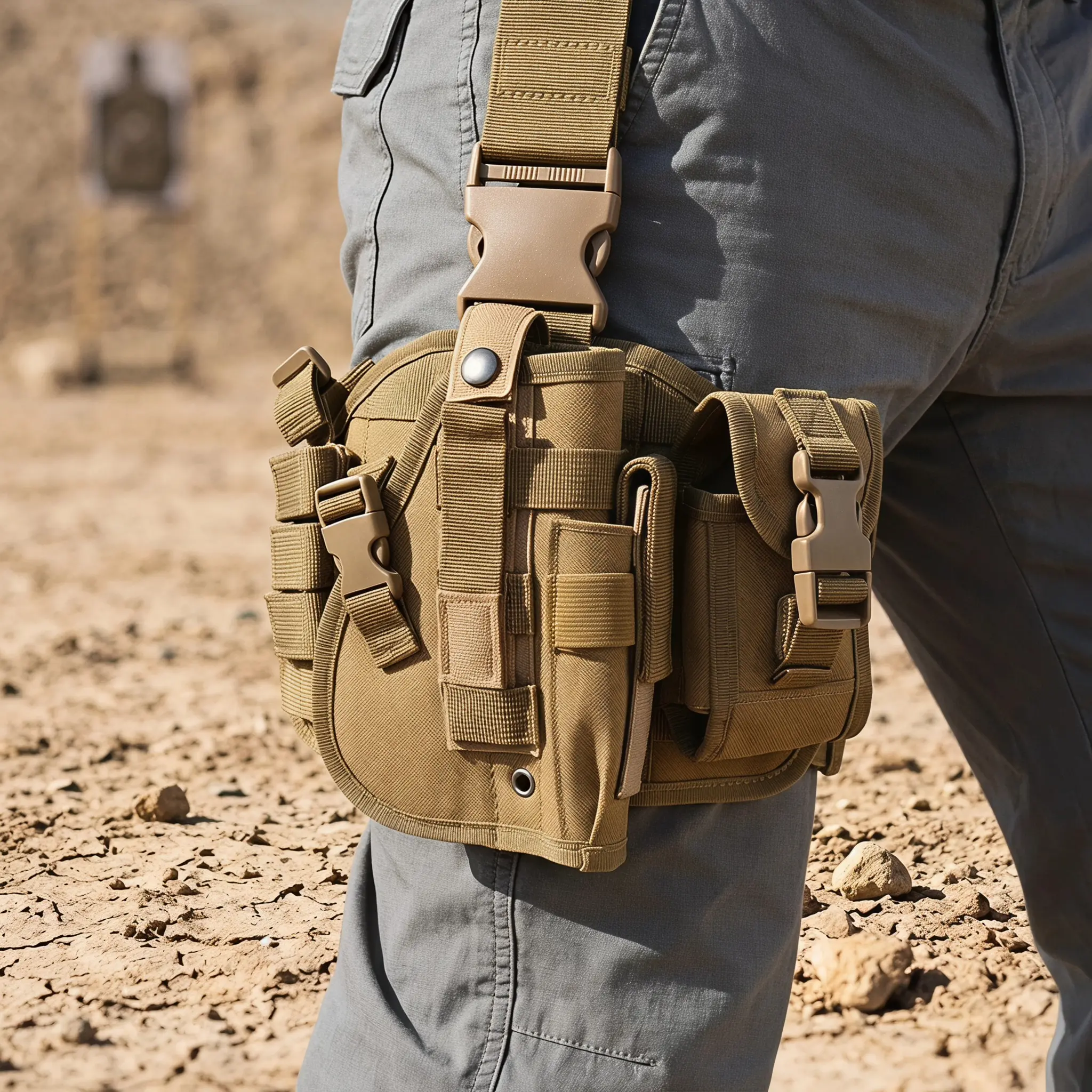 Quick Draw Holster Leggings For Tactical Ops Adjustable Right Thigh Holster With Magazine Pouch Durable Survival Gear For Men Women Secure Fit Waistband