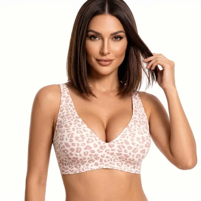 Sola-S light bra Jelly Bras Wireless Womens Comfortable Wireless Bras Push Up Bralettes Seamless Tshirts Bras Deep V Everyday Bras lingerie