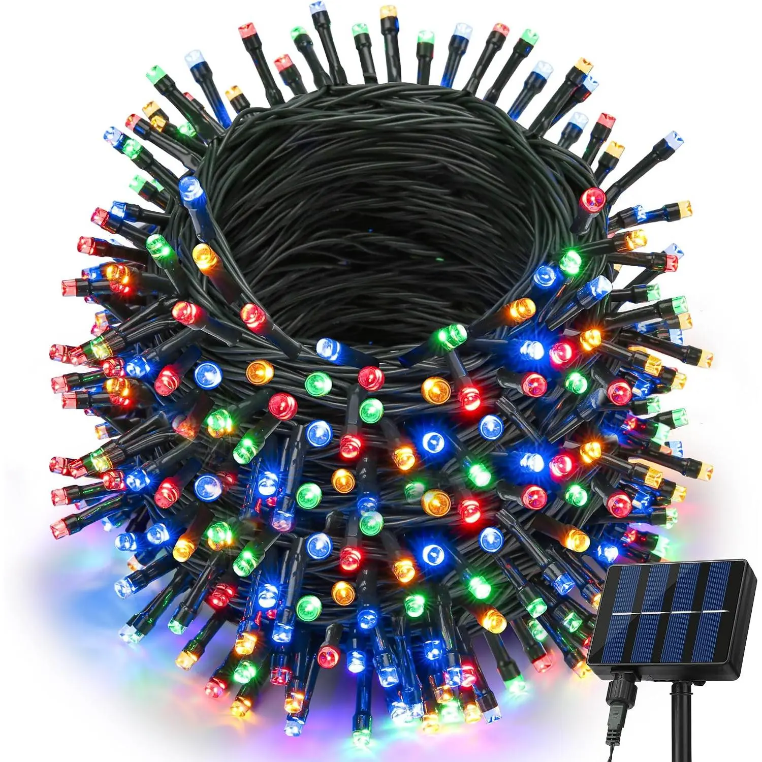 Solar Christmas Lights Outdoor, 105FT 300LED 8 Modes, Multicolor | Fairy Twinkle Lights,Outdoor Xmas Decor for Tree, Yard, Patio, Garden, Winter Holiday & Christmas Decor