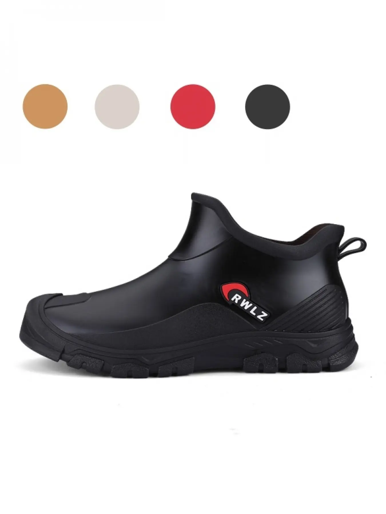 Flexible Lightweight Short Wading Rain Boots, Deep Tread Anti-slip Rubber Outsole to Block Mud, Roomy Inner Space, Rubber Footwear for Tide Flat Picking, River Fishing & Mountain Shallow Stream Trekking