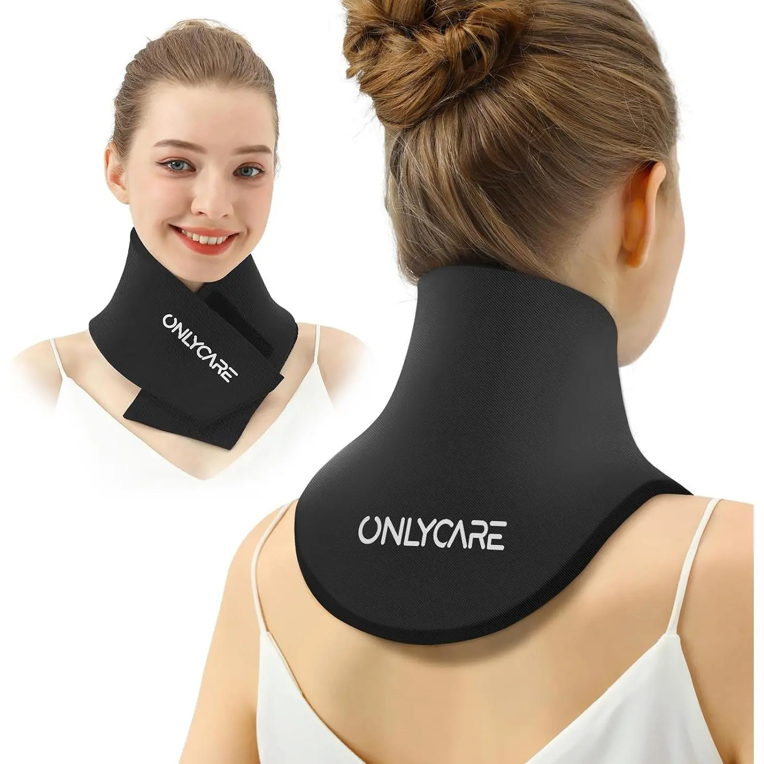 Neck Ice Pack Wrap Gel - Upgraded Reusable Ice Packs for Neck, Hot and Cold Compress for Relief of Pain, Swelling, Sprains and Office Pressure