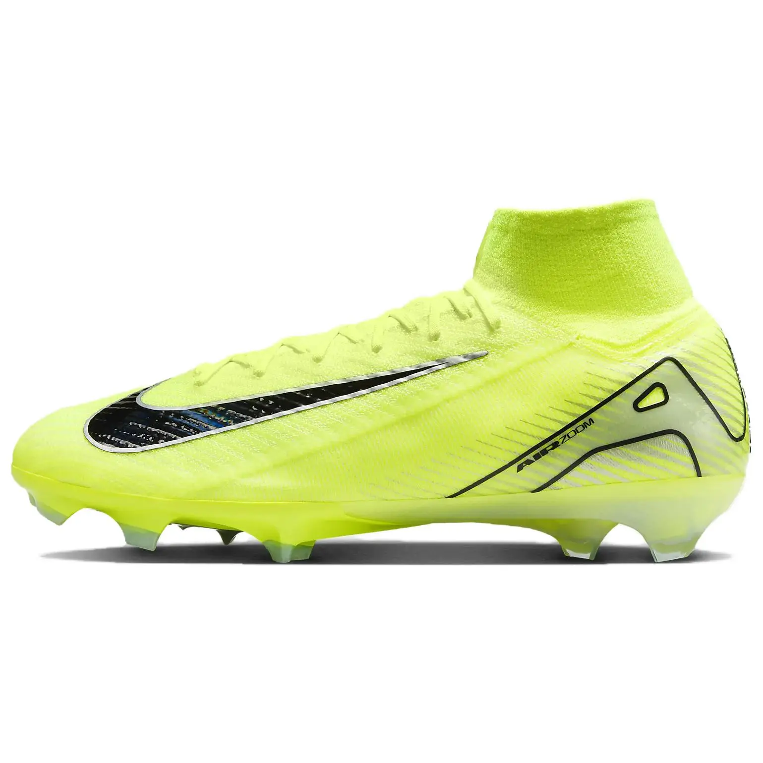 Men/Women's Nike Mercurial Superfly 10 Elite Football Cleats - Flyknit Upper, Comfort, Grip, Durability, Yellow-Black Trending, House White Official Maison Mihara Casual Trainers