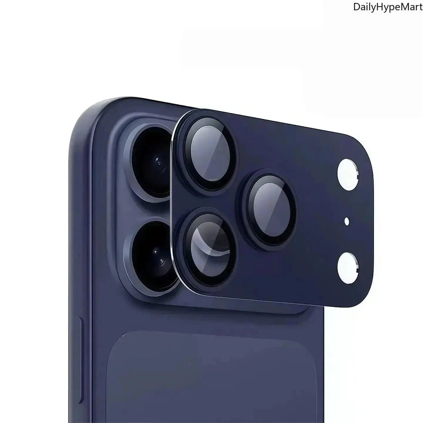Metal Frame Camera Lens Screen Protector for iPhone 17 Pro Max - High Definition Tempered Glass, Anti-Scratch Shield Ring Cover, Case-Friendly Phone Accessory Compatible with Sports, Camping Mobile Devices Accessories