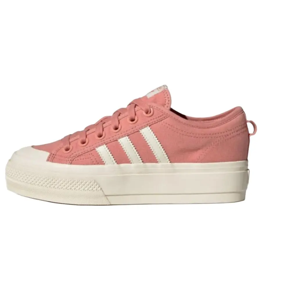 adidas Originals Nizza Platform Comfortable Fashion Durable Height Increasing Low Top Canvas Shoes JQ9149