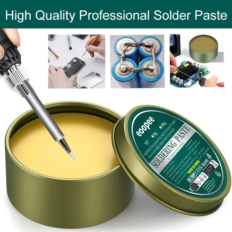 Lead-Free Solder Paste, High-Efficiency Flux Core, Quick Welding + Antioxidant Protection, Essential for Iron/stainless Steel Repair