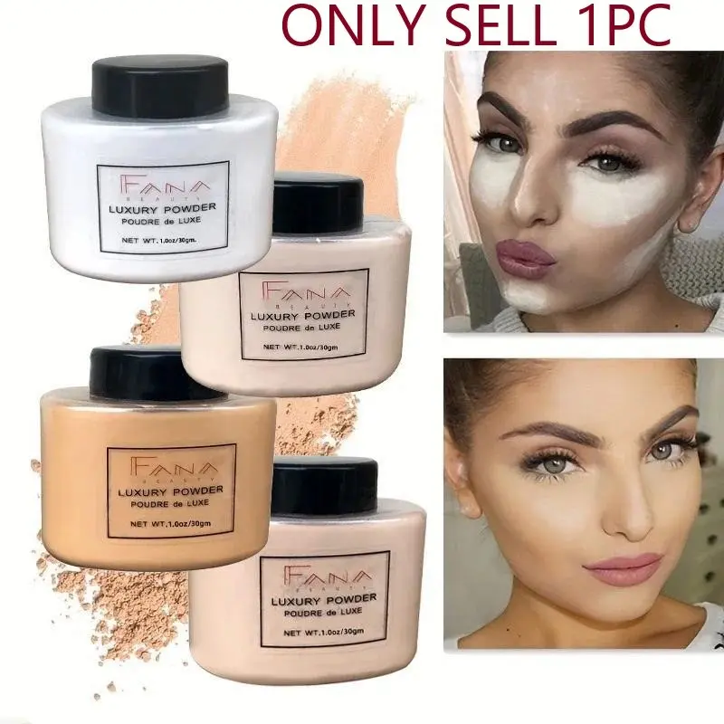 4 Color Luxury Powder for Women Face Foundation Banana Powder Bottle Loose Powder Finishing Powder Authentic Oil-Control Beauty Makeup Make Up Art Tools