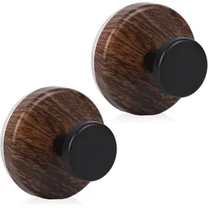 Wreath Hanger for Front Door, Heavy Duty Wreath Hangers for Front Door & Glass Window, Upgrade Suction Cup Hooks for Shower,Christmas Thanksgiving Halloween Easter Valentine (Walnut, 2p)fidget toys