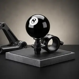 Heavy Duty 8 Ball Steering Wheel Knob 360° Rotation Universal Spinner Handle