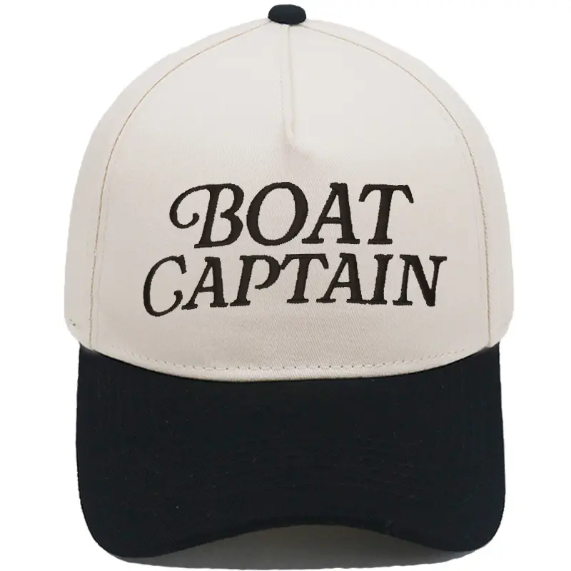 TikTok Viral Boat Captain Hat  Embroidered Nautical Baseball Cap, Lake Life Fishing Hat for Men, Perfect Gift for Boat Owners & Outdoor Lovers