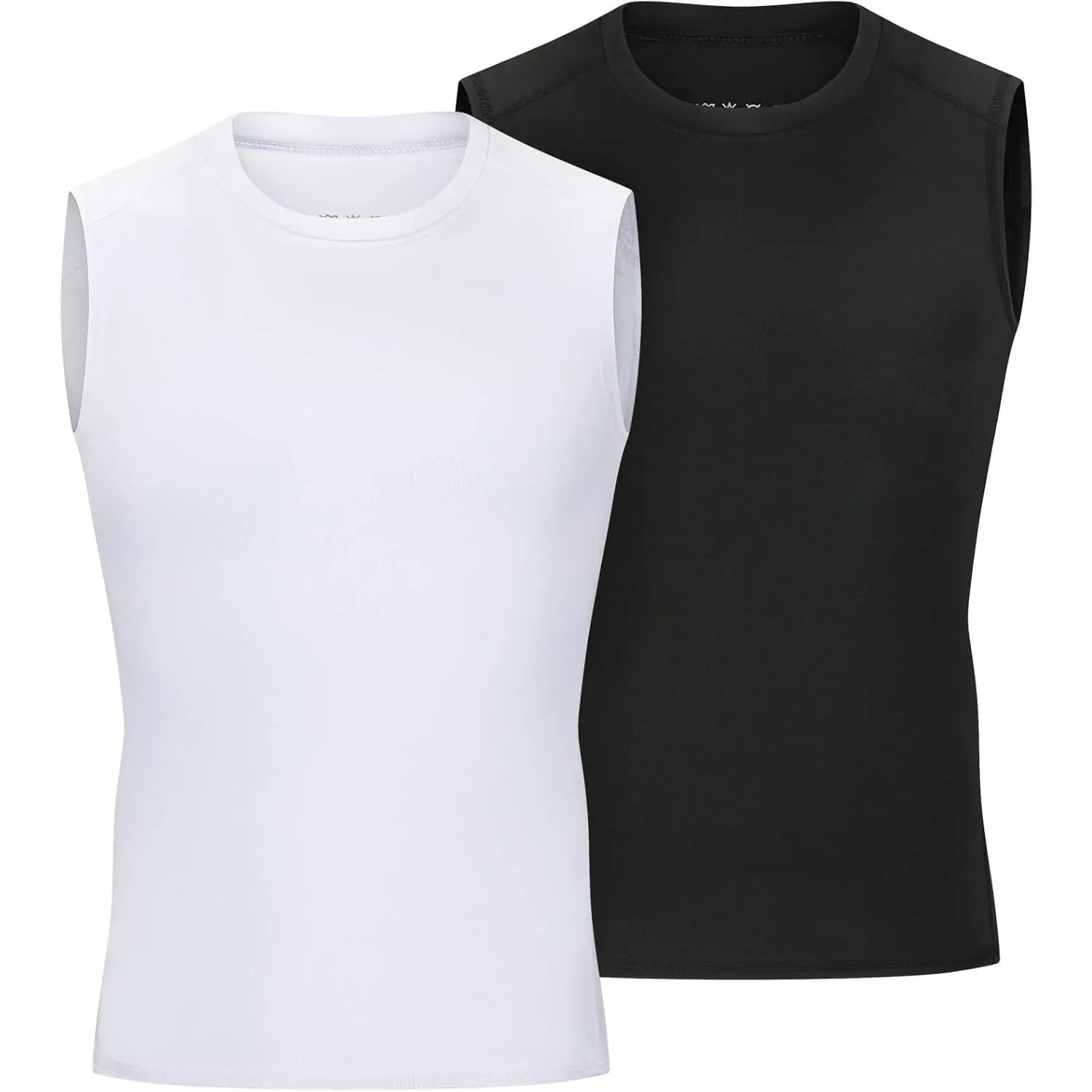 Youth Boys Sleeveless Compression Shirt Basketball Football Undershirt Quick Dry Kids Athletic Tank Tops for WorkoutGift.